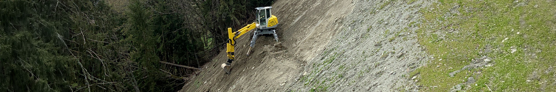 Reprise de talus sur une piste de ski